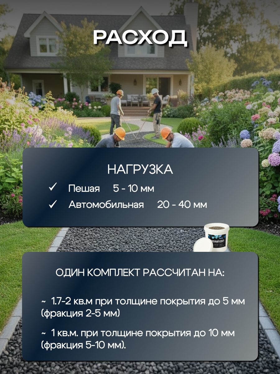 Каменный ковер черный мрамор