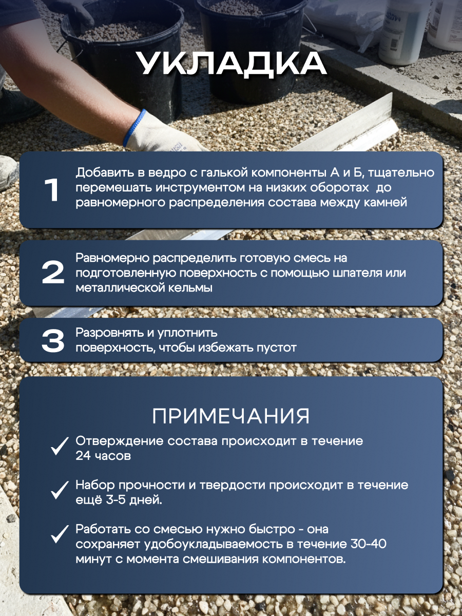 Каменный ковер карельская галька