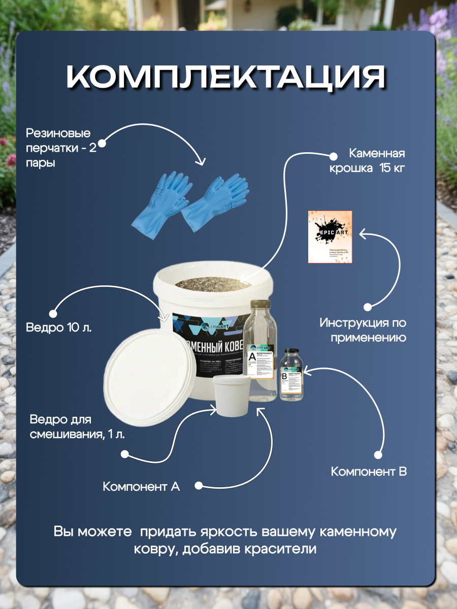 Каменный ковер карельская галька